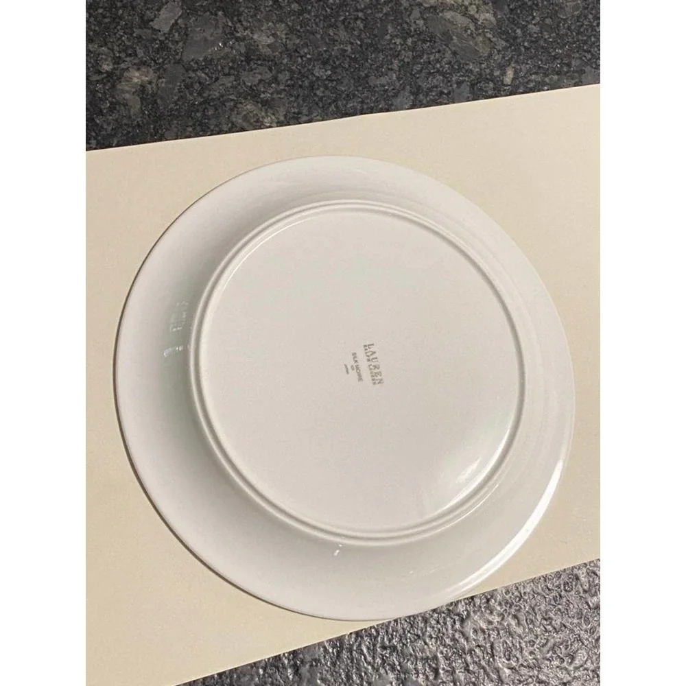 Silk Moire Ice Dinner Plate LAUREN‎ RALPH LAUREN